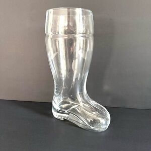 Fantastic Boot Beer Stein Glass Santa Boot